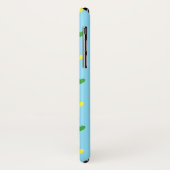 ベイビーブルーに虹のドットハート Case-Mate iPhoneケース (裏面/左)