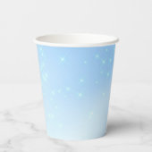 ベイビーブルーのキンセニエラ 紙コップ (裏面)