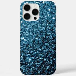 ベイビーブルーの疑似ラメスパークル iPhone 16 PRO MAXケース