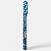 ベイビーブルーの疑似ラメスパークル Case-Mate iPhoneケース (裏面 / 右)