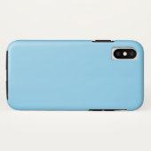 ベイビーブルーの頑丈なiPhone XSケース Case-Mate iPhoneケース (裏面(横))