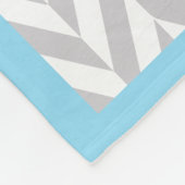 ベイビーブルーエレファント誕生キープスデザイン フリースブランケット (角)