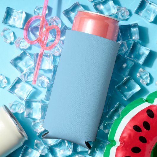 ベイビーブルースカイ単色 スリム缶クーラー (インサイチュ 夏)