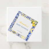 ベイビーブルータイル レモン アマルフィー アーチ ベイビーシャワー フェイバータグ (インサイチュ)