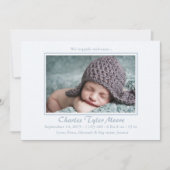 ベイビーブルートワール - 誕生写真のご案内 案内状 (正面)