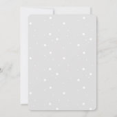 ベイビーブルーペンギン ベビーシャワー招待状 招待状 (裏面)