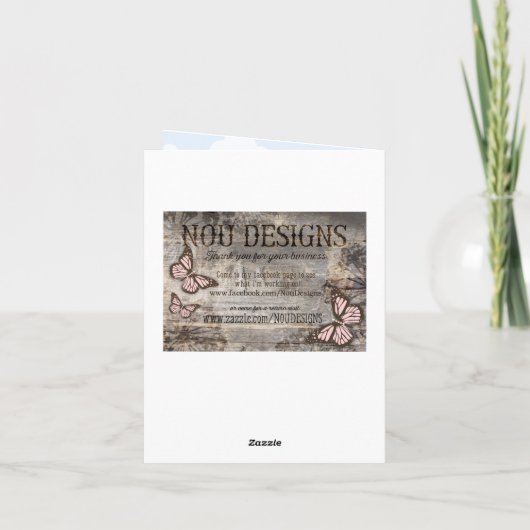 ベイビーブルーホットエアバルーンシルバーグリッターありがとう サンキューカード (裏面)