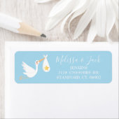 ベイビーブルー特別配送コウテイボランティア 返送先住所 ラベル (インサイチュ)