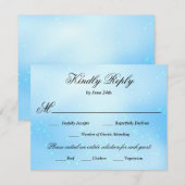 ベイビーブルー キンセニエラ 料理選択 出欠カード (正面/裏面)