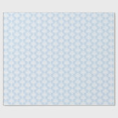 ベイビーブルー |ホワイトダマスコラッピング紙 ラッピングペーパー (フラット)