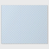 ベイビーブルー |ホワイト水玉模様ラッピング紙 ラッピングペーパー (フラット)