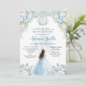 ベイビーブルー 白 花のシンデレラ キンセアニエラ 15 招待状 (スタンド正面)