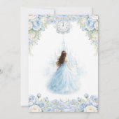 ベイビーブルー 白 花のシンデレラ キンセアニエラ 15 招待状 (裏面)