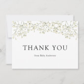 ベイビーブレスシャワーのお礼 サンキューカード (正面)
