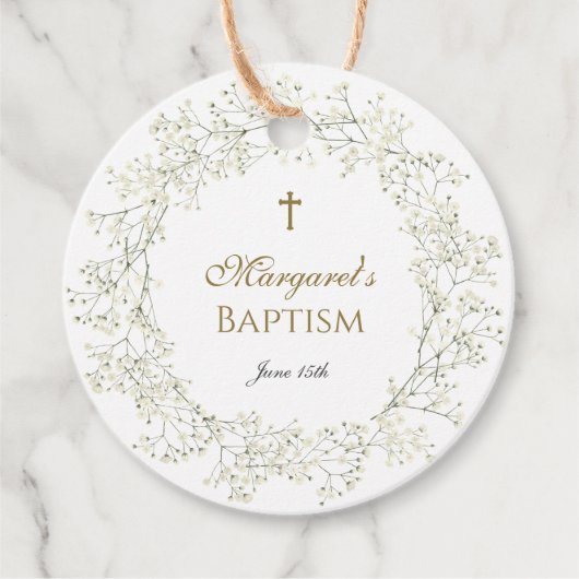 ベイビーブレス 誕生記念・洗礼・聖体拝領 ギフトタグ フェイバータグ (正面)