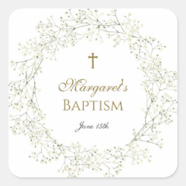 ベイビーブレス Baptism Communion スクエアシール