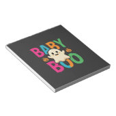 ベイビーブーハロウィンの幽霊デザイン_1 ノートパッド (アングル)