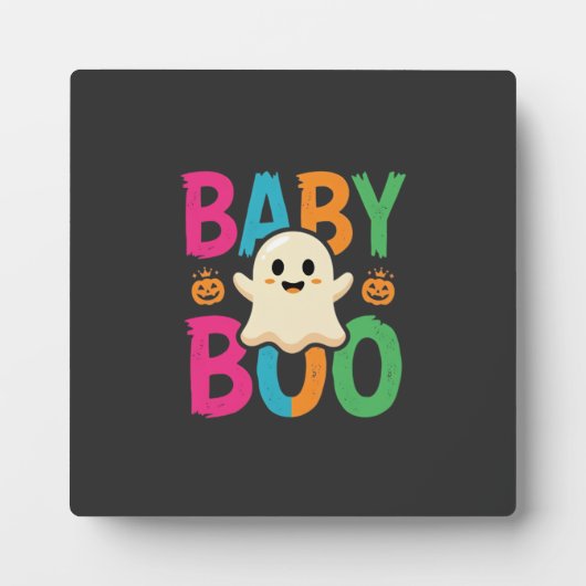 ベイビーブーハロウィンゴーストデザイン_1 フォトプラーク (正面)