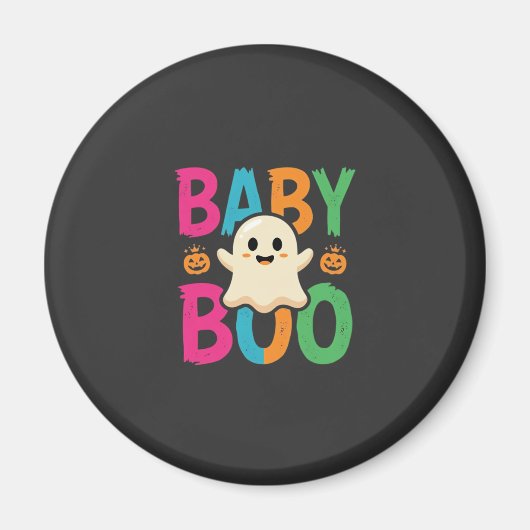 ベイビーブーハロウィンゴーストデザイン_1 マグネット (正面)
