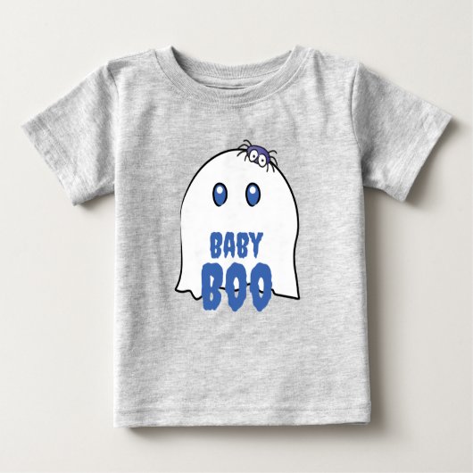 ベイビーブー ハロウィン かわいい男の子 ゴースト ファミリー ベビーTシャツ (正面)