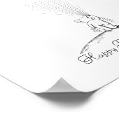 ベイビーベアの指紋ゲストブック ポスター (角)