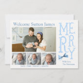 ベイビーボーイのクリスマスプレゼント~生まれました~ シーズンカード (正面)