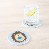 ベイビーボーイブルー ハートハリネズミ コースター (側面)