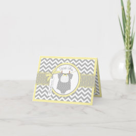 ベイビーボーイ ボウタイ チェブロン柄 感謝カード