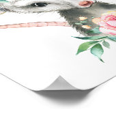 ベイビーポッサム ウッドランドアニマル ぬりえ | 壁掛け印刷 ポスター (角)