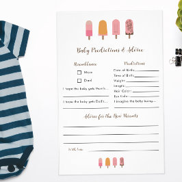 ベイビーポップ・アートのシャワー予測アドバイスゲーム チラシ