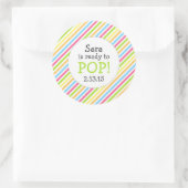 ベイビーポップ・アートのシャワー付き男女兼用/ ラウンドシール (バッグ)