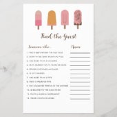 ベイビーポップ・アートのシャワー準備ゲストゲームを検索 チラシ (正面)