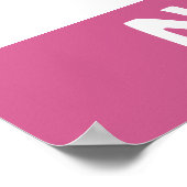 ベイビーモンスター ベビーガール シャワーナーサリー ポスター (角)