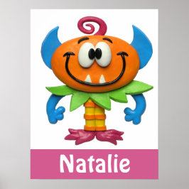 ベイビーモンスター ベビーガール シャワーナーサリー ポスター