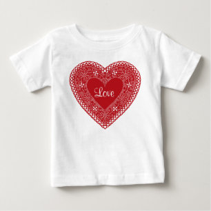 ベイビーラブ ヴィンテージ ラブ ハート ベビーTシャツ