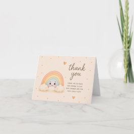 ベイビーレインボーベイビーシャワーのお礼カード サンキューカード