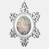 ベイビー初めてのクリスマススノーフレークペーターオーナメント スノーフレークピューターオーナメント (右)