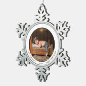 ベイビー初めてのクリスマススノーフレークペーターオーナメント スノーフレークピューターオーナメント (右)