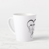 ベイビー大好き・あなた=♥ カフェラテマグ (左アングル)