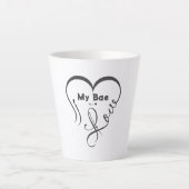 ベイビー大好き・あなた=♥ カフェラテマグ (正面)
