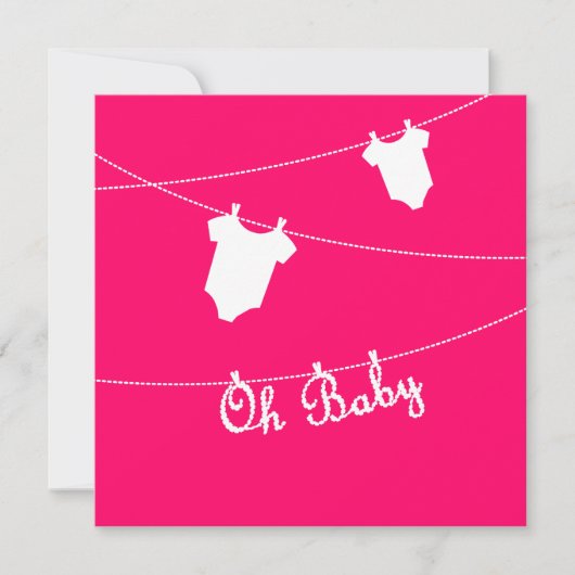 ベイビー妊娠発表 案内状 (正面)