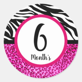 ベイビー月ステッカー ラウンドシール