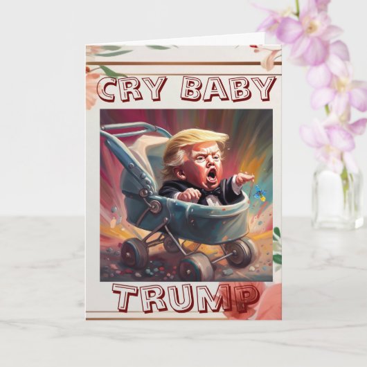 ベイビー泣き虫トランプのグリーティングカード カード (蘭)