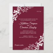 ベイビー素朴ズ結婚・ブレス・ウッド |マルサラ 招待状 (正面)