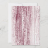 ベイビー素朴ズ結婚・ブレス・ウッド |マルサラ 招待状 (裏面)