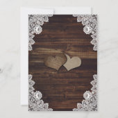 ベイビー素朴ズ・ブレス・ウッド・メイソン結婚・ジャー 招待状 (裏面)