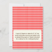 ベイビー誕生の予感！ベイビーシャワーのご案内 招待状 (裏面)