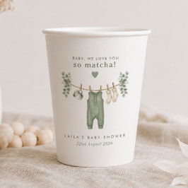 ベイビー、あなたはとても抹茶！ 紙コップ