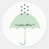 ベイビー お祝い スプリンクル シャワーパーティー ラウンドシール (正面)