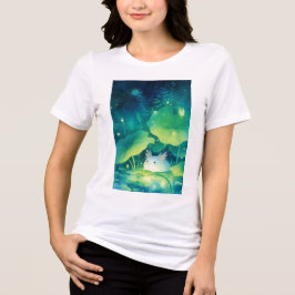 ベイビー アホロートル 花の池 トライブレンドＴシャツ